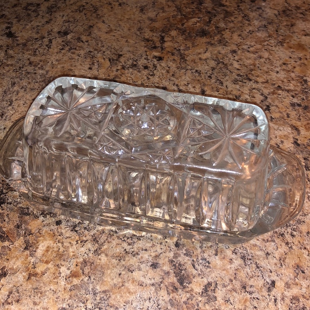 Crystal Butter Dish